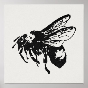Affiche Illustration Bee Art