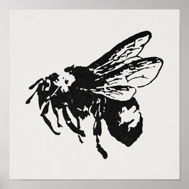 Affiche Illustration Bee Art (Devant)