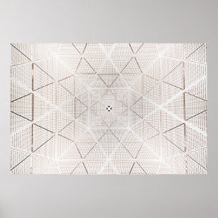 Affiche Illustration blanche et noire