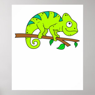 Affiche Illustration Chameleon