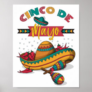 Affiche Illustration Cinco De Mayo, 1/2