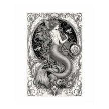 Illustration complexe de sirène