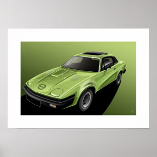 Affiche Illustration d'affiche de Triumph TR7