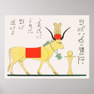 Affiche Illustration d'Apis de Pantheon Egyptien (1823-182