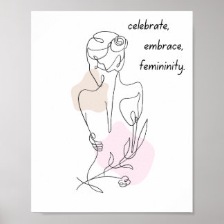 Affiche Illustration d'art élégant féminin
