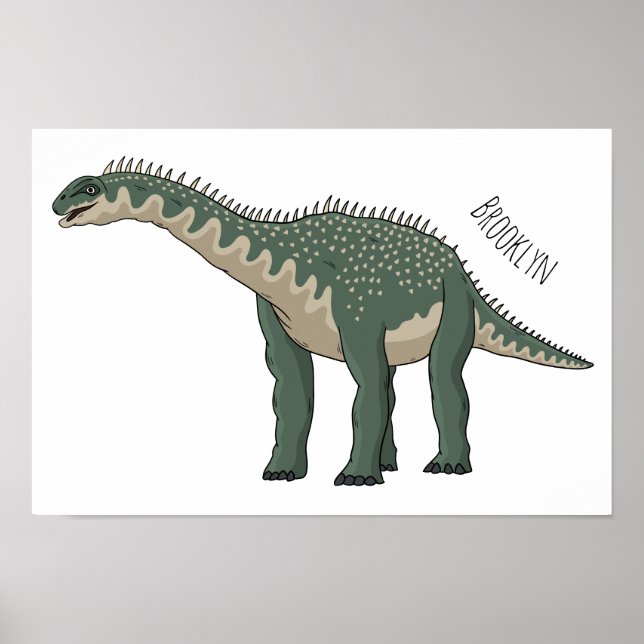 Affiche Illustration de Barapasaurus (Devant)