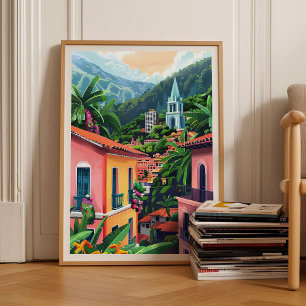 Affiche Illustration de Bogota Colombie Bogota Voyage 