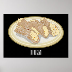 Affiche Illustration de Cannoli