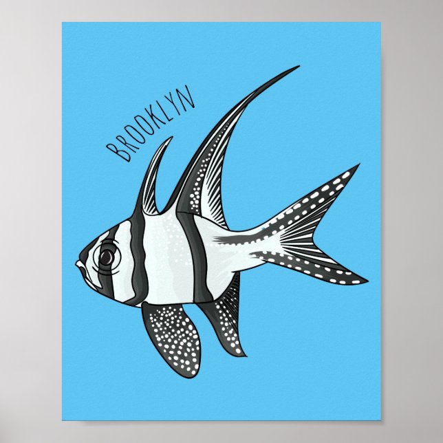 Affiche Illustration de cardinalfish Banggai (Devant)