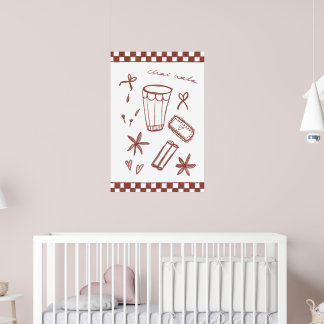 Affiche Illustration de Chai Wala À damiers