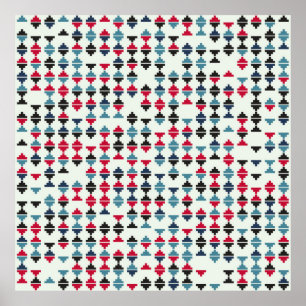 Affiche Illustration de conception de motif géométrique tr