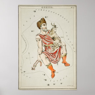 Affiche Illustration de constellation vintage