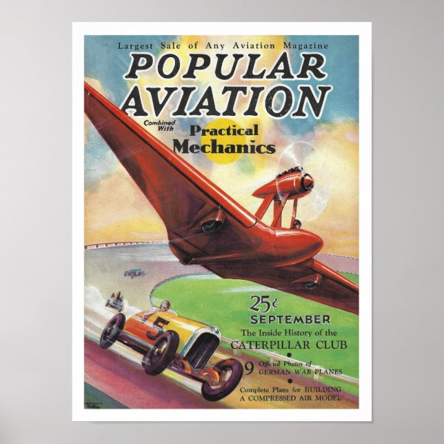 AFFICHE ILLUSTRATION DE COUVERTURE DE MAGAZINE DES ANNÉES  (Devant)