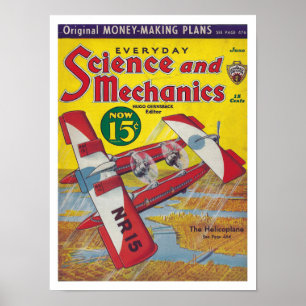 AFFICHE ILLUSTRATION DE COUVERTURE DE MAGAZINE DES ANNÉES