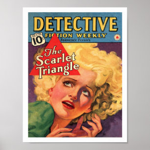 AFFICHE ILLUSTRATION DE COUVERTURE DE MAGAZINE VINTAGE 193