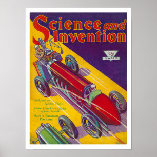 AFFICHE ILLUSTRATION DE COUVERTURE DE MAGAZINE VINTAGE DES