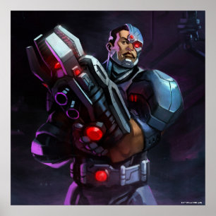 Affiche Illustration de Cyborg en crise infinie