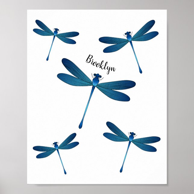 Affiche Illustration de dragonfly (Devant)