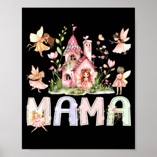 Affiche Illustration de fête d'anniversaire florale magiqu