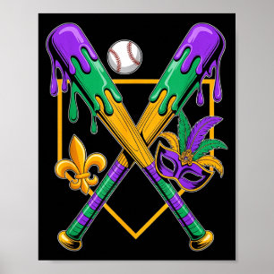 Affiche Illustration de fête de Carnaval Mardi Gras de bas
