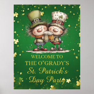 Affiche Illustration de fête joyeuse de la Saint-Patrick