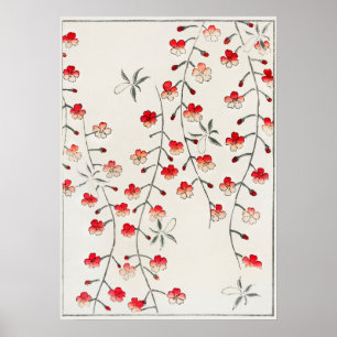 Affiche Illustration de fleurs de cerisier. Amélioré numér
