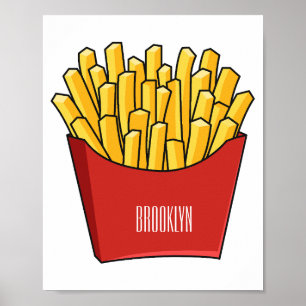 Affiche Illustration de frites