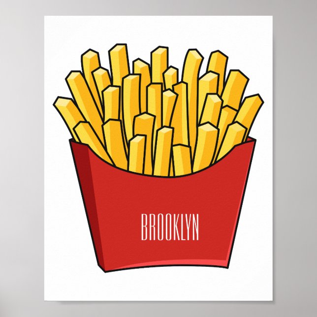 Affiche Illustration de frites (Devant)