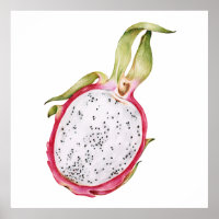 Illustration de fruit de dragon dessiné à la main