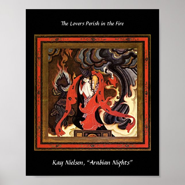 Affiche Illustration de Kay Nielsen pour les amoureux des  (Devant)