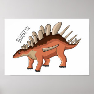 Affiche Illustration de Kentrosaurus