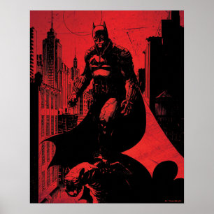 Affiche Illustration de la bande dessinée de Batman