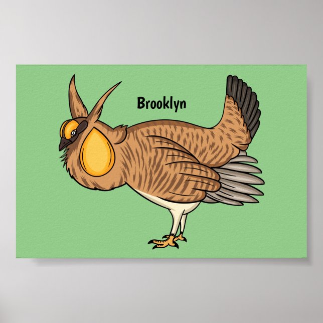 Affiche Illustration de la bande dessinée de poulet de pra (Devant)