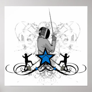 Affiche Illustration de la clôture urbaine et hanche