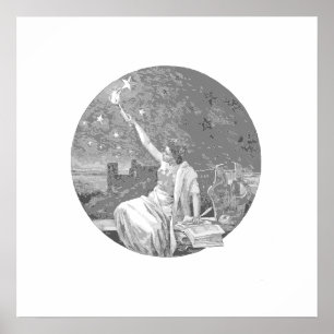 Affiche Illustration de la connaissance Lady