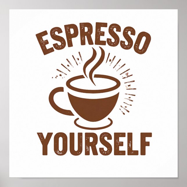 Affiche Illustration de la coupe d'expresso à vapeur (Devant)