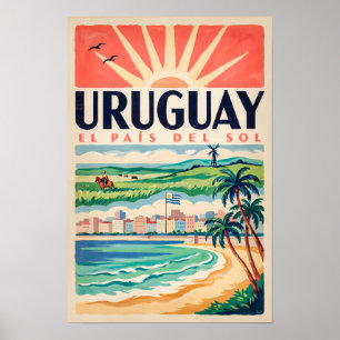 Affiche Illustration de la culture uruguayenne Art de voya