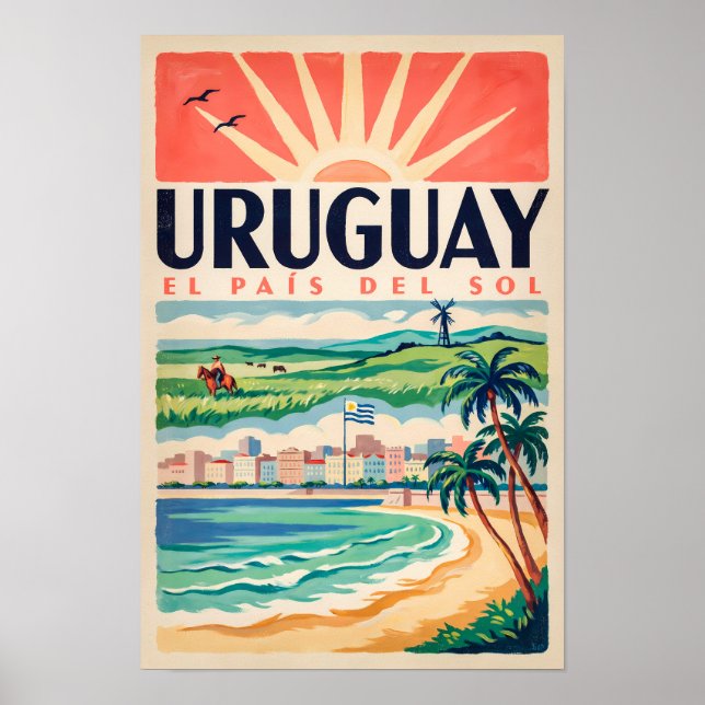 Affiche Illustration de la culture uruguayenne Art de voya (Devant)