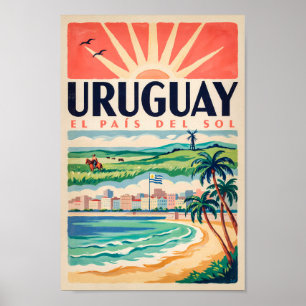 Affiche Illustration de la culture uruguayenne Art de voya