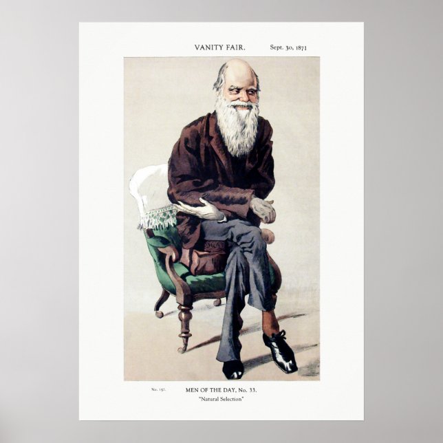 Affiche Illustration de la foire Charles Darwin Vanity (Devant)