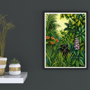 Affiche Illustration de la jungle tropicale Art de la pa