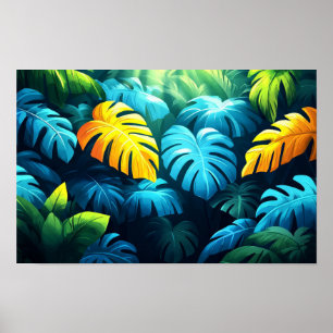 Affiche Illustration de la nature forestière Aquarelle Des