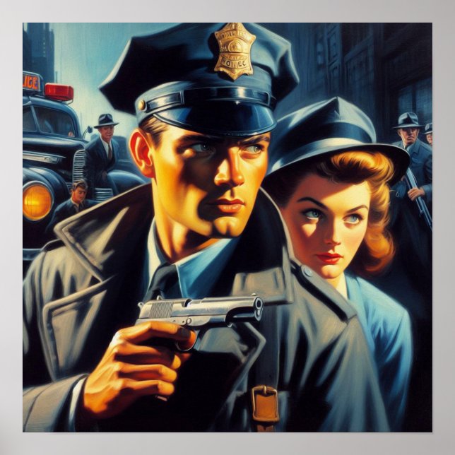 Affiche Illustration de la police vintage de pâte (Devant)