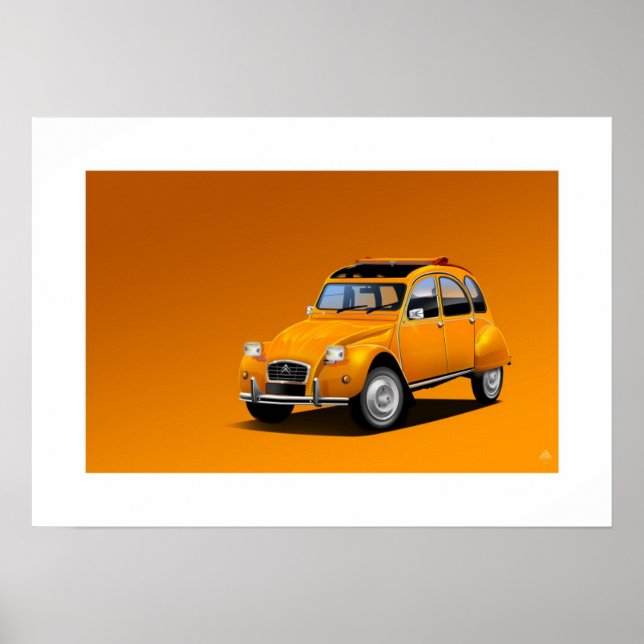 Affiche Illustration de l'affiche Citroen 2CV (Devant)