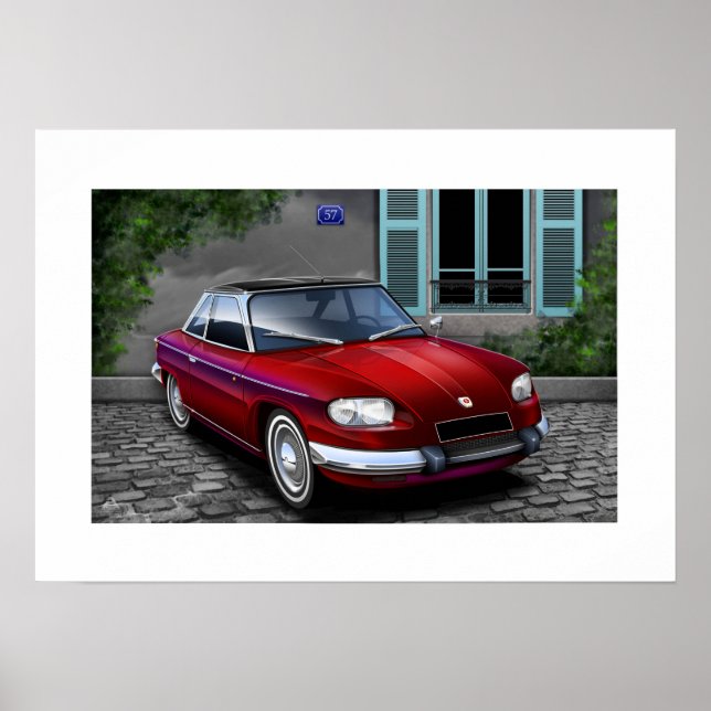 Affiche Illustration de l'affiche Panhard 24CT (Devant)