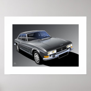 Affiche Illustration de l'affiche Peugeot 504 Coupe