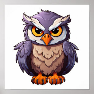 Affiche Illustration de l'aigle à dessin