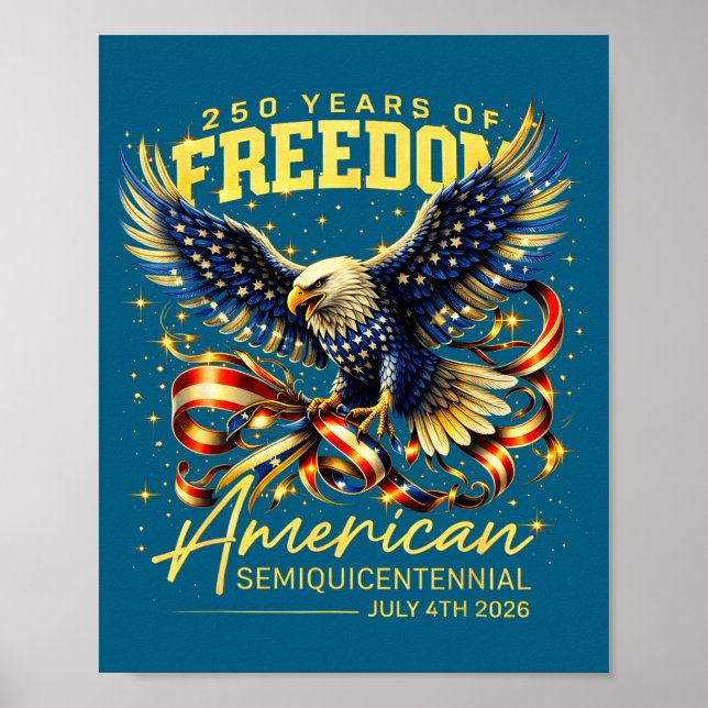 Affiche Illustration de l'aigle américain de la liberté 25 (Devant)