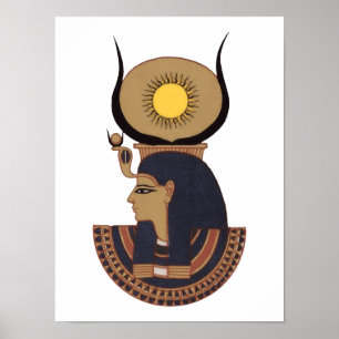 Affiche Illustration de l'ancien dieu égyptien Osiris