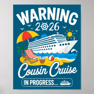 Affiche Illustration de l'avancement du voyage en croisièr